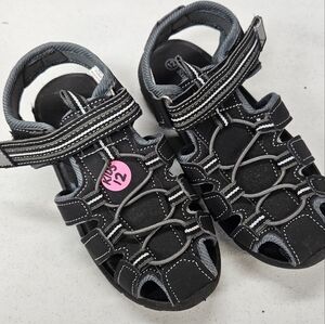 Black velcro sandal for children- great condition